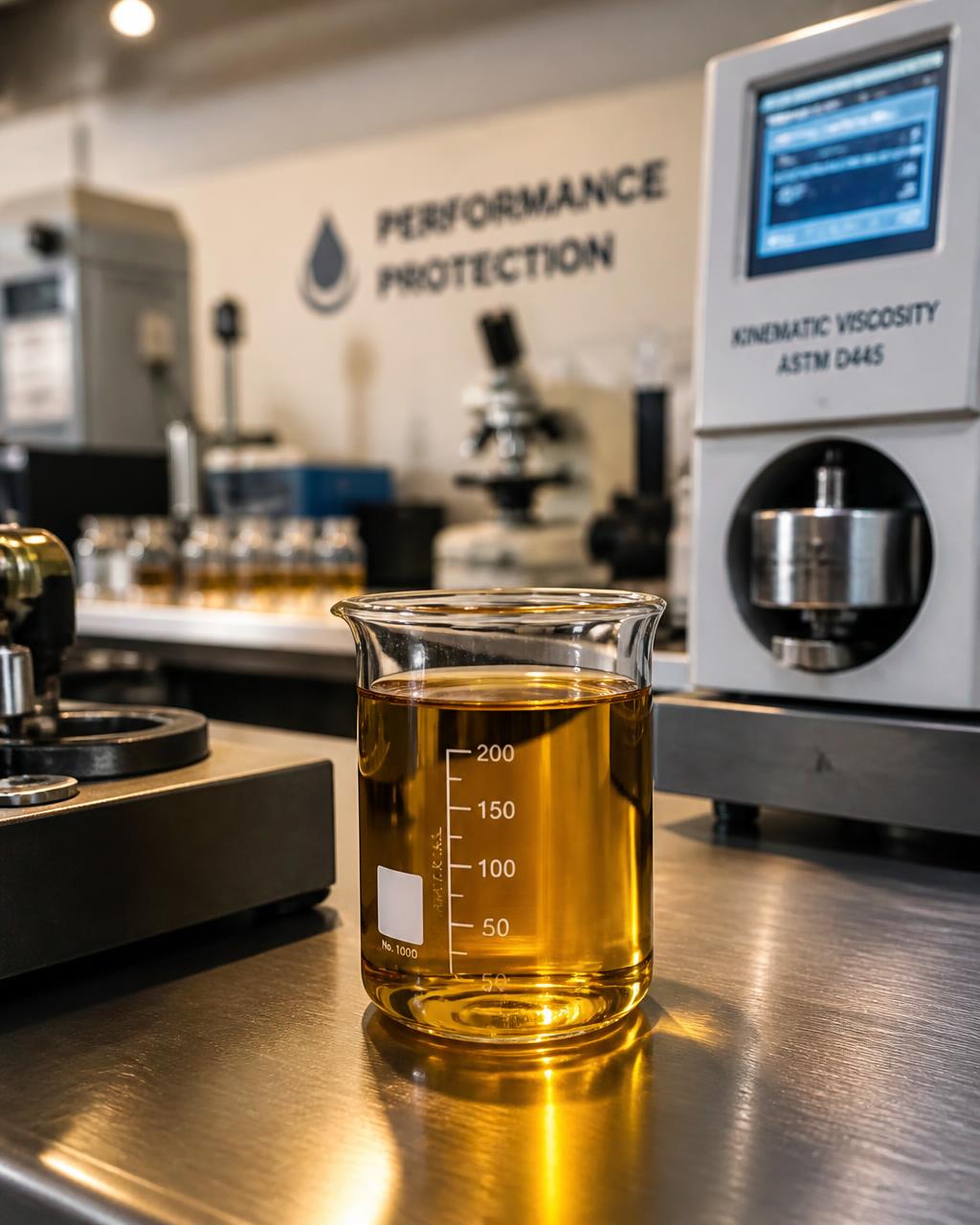 Aryus Lubetech quality control laboratory with oil sample testing equipment